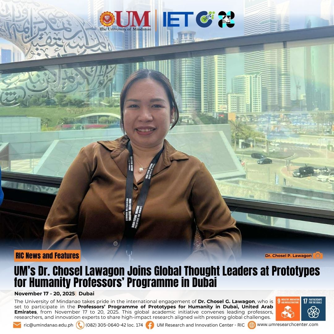 UM`S Dr. Lawagon Joins Global Thought Leaders at Prototypes for Humanity Professors` Programme in Dubai - Image 1
